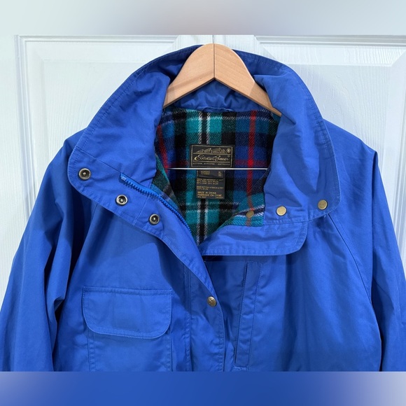 VTG Eddie Bauer Women's Plaid Lined Jacket Heavy Windbreaker Heritage Fisherman - Picture 7 of 9